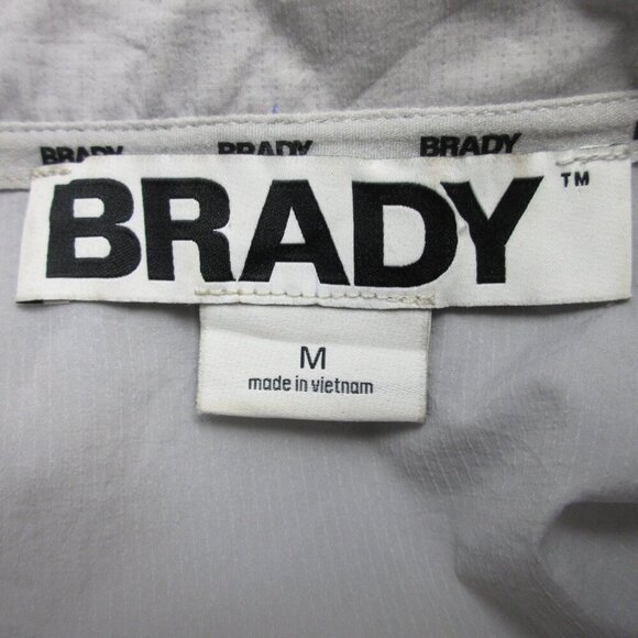 Brady Brand Men's Half Zip Golf Jacket M Grey Pullover Pocket Training Sport - Picture 3 of 10